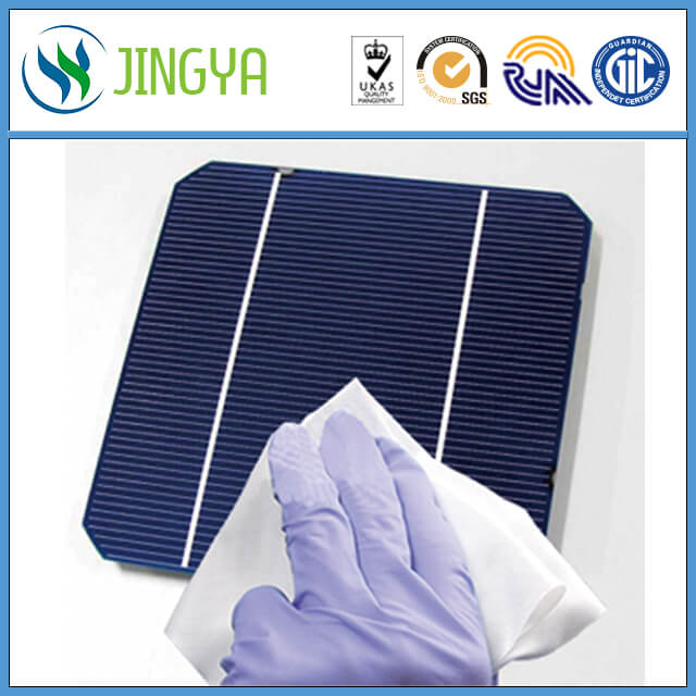 Microfiber cleanroom wiper for solar photovoltaics